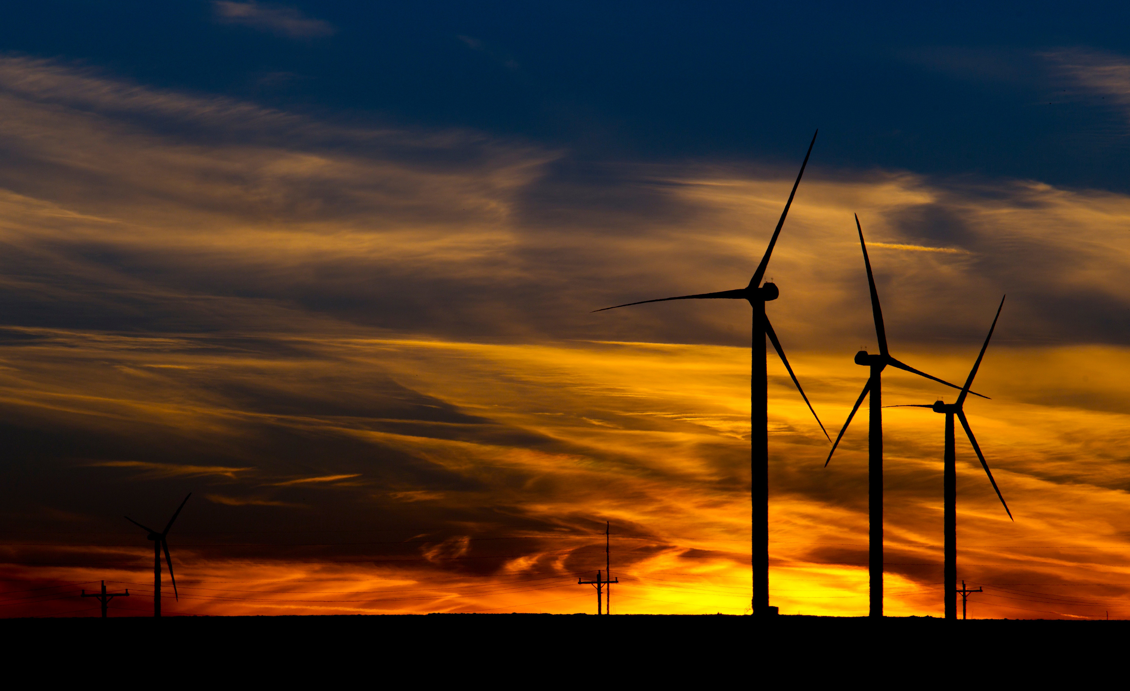 wind turbines