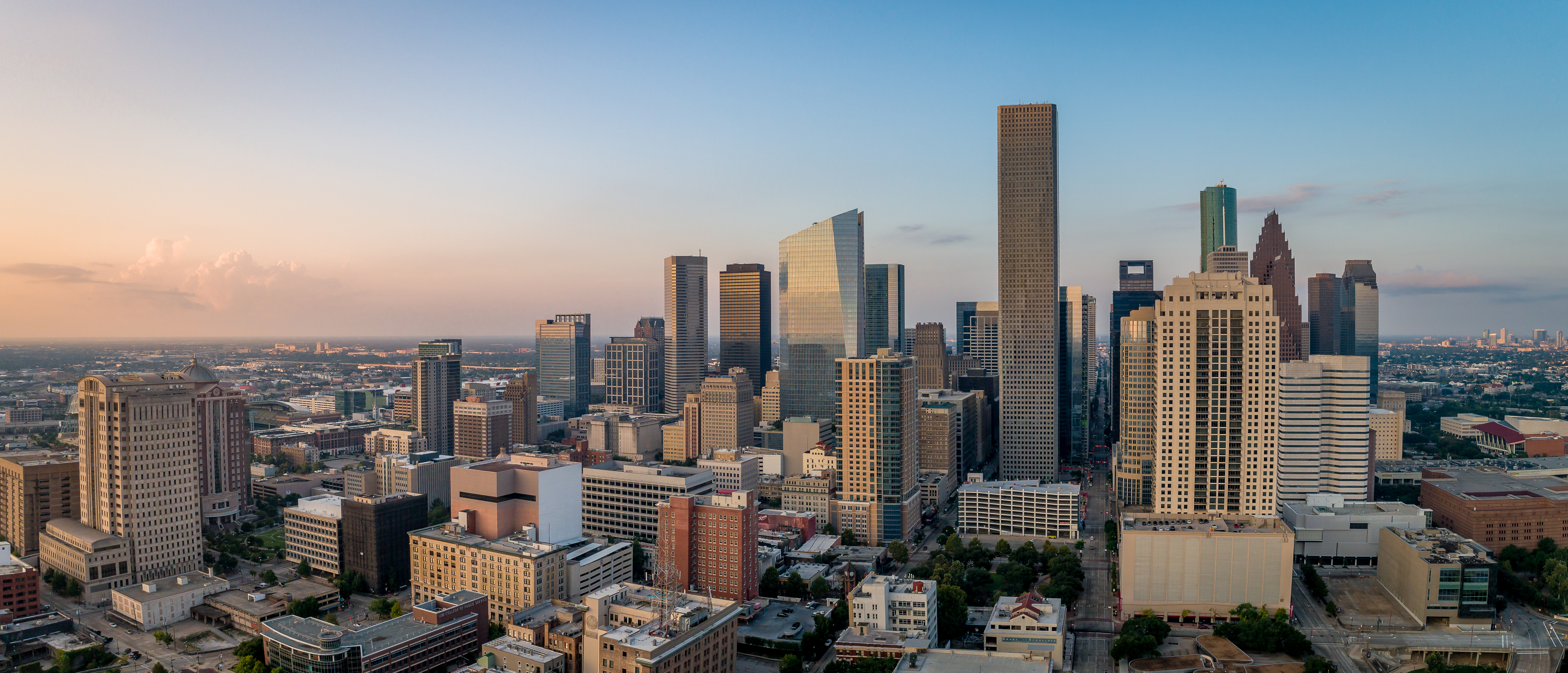 Houston Skyline Aerial View